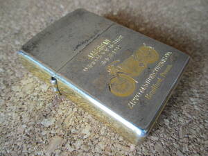 ZIPPO 『AMERICAN BIKE アメリカン バイク ゴールド シルバー』1997年11月製造 ハーレーダビッドソン オイルライター ジッポー 廃版激レア