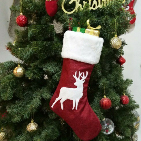クリスマス 飾り トナカイ柄 靴下