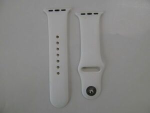 (45324) Apple watch band Apple Watch after market goods sport band 40-41. white USED