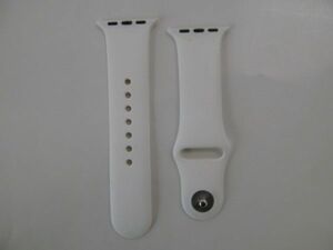 (45324)アップルウォッチバンド　Apple Watch　社外品　スポーツバンド　40-41㎜　ホワイト　USED