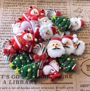 【期間限定】クリスマス24個 デコパーツ プラパーツ ハンドメイド アソート