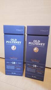 OLD PULTENEY AGED 18YEARS オールド プルトニー 18年x2本 未開栓 箱付き 送料無料 オールドプルトニー蒸溜所