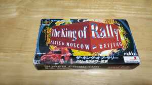 ★SFC「ザ・キング・オブ・ラリー(The King of Rally)」箱・コースガイド付き/meldac/スーパーファミコン/SUPER FAMICOM/RCE/レトロゲーム