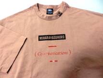 希少サイズXS GU X MIHARAYA SUHIRO ミハラ ヤスヒロ ビッグ Tシャツ 超オーバーサイズ XS タグ付属 正規品 ベージュ_画像4