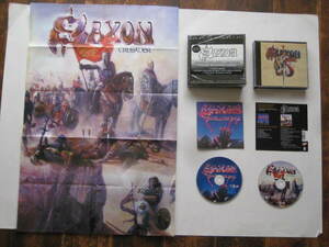 【★日本未発売★NWOBHM★】SAXON⑤+⑥限定2枚組ボックス+3(廃盤)ポスターとSPブックレット付き、PAUL DI'ANNOのドラム