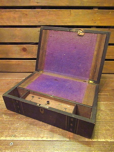 ビンテージ-1900's★ウッドボックス★191017n8アンティーク雑貨箱ケース収納ディスプレイ木製