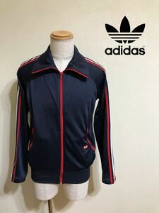 adidas originals Adidas Originals jersey truck top . bend pocket jacket tops size M long sleeve navy 931001