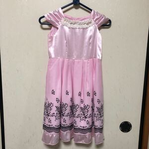 ドレス ワンピース ピンク色 120サイズ 発表会 Y015
