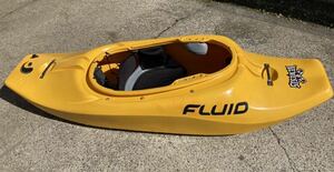  pickup limitation [ used ]FLUID NEMESISf Louis do Nemesis kayak Freestyle boat li bar pado ring canoe yellow M