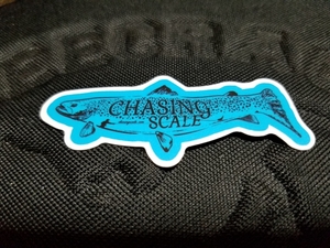 ★ステッカー★CHASING SCALE フィッシングステッカー 新品未使用品 Size 縦約4cm×横約8cm 普通郵便発送 送料84円 タックルボックス