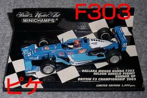 1/43 ダラーラ 無限ホンダ F303 ピケ 2003 イギリス F3 DALLARA MUGEN HONDA PIQUET