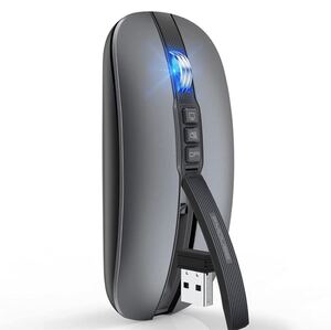 マウス ワイヤレスマウス 無線 マウス 静音 充電式 薄型 小型 6ボタン2