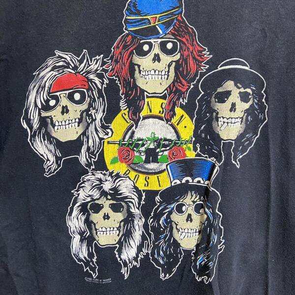 ガンズアンドローゼズ GNR GUNS N' ROSES 1989 LA Tシャツ ローリングストーンズ