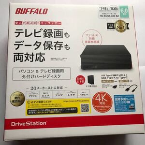 【新品未使用/送料無料】外付けハードディスク HD-EDS6.0U3-BA