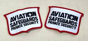 [07] оригинал AVIATION SAFEGUARDS America система безопасности фирма patch 2 листов комплект 