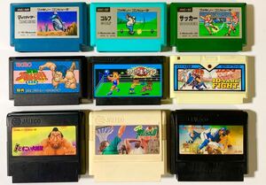 ファミリーコンピュータ◆スポーツゲーム9タイトルセット ファミコンソフト ファミコンカセット 昭和レトロ FC
