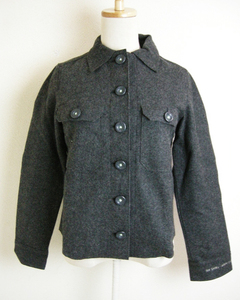 #BAPY[ Bapy ] charcoal gray felt wool jacket coat S APE APEE