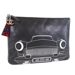 حقيبة شانيل CHANEL Chanel Pouch Car Motif HABANA Clutch Bag Lambskin Ladies [55140161] البضائع المستعملة, شانيل, حقيبة, حقيبة, الآخرين