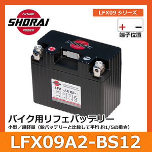 SHORAI ショーライ LFX09A2-BS12 | ショウライ lfx09a2 バッテリー リチウムイオンバッテリー リチウムバッテリー リチウム