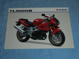 ★1999年▲スズキ TL1000S バイク リーフレット 海外版▲SUZUKI TL1000S 水冷 4ストローク 2気筒 DOHC 996cc ▲オートバイ カタログ