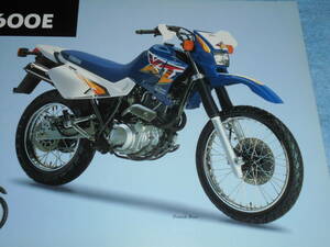 ★▲ヤマハ XT600E バイク リーフレット 海外版▲YAMAHA XT600E 単気筒 4ストローク 空冷 SOHC 4バルブ 595cc 40PS▲オートバイ カタログ