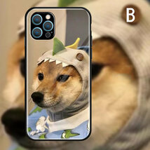 iPhone13 Mini ケース アイフォン13 ミニケース Apple 5.4インチ スマホケース 保護カバー 背面 TPU&ガラスケース 薄型 軽量 犬 超可愛い_画像3