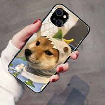 iPhone13 Mini ケース アイフォン13 ミニケース Apple 5.4インチ スマホケース 保護カバー 背面 TPU&ガラスケース 薄型 軽量 犬 超可愛い_画像8