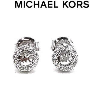 MICHAEL KORS マイケルコース ピアス MKロゴ シルバー MKC1033AN040