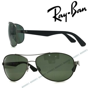 RayBan レイバン グリーンブラックサングラス≪偏光レンズ≫ 0RB-3526-029-9A