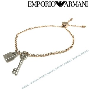 EMPORIO ARMANI エンポリオアルマーニ ダークネイビー×マットガンメタル ブレスレット 2502060