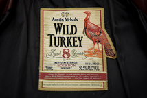 A-3398★送料無料★美品★WILD TURKEY ワイルドターキー バスク★非買激レア貴重 豪華なロゴ刺繍 本革 牛革 レザージャケット ジャンパー L_画像4