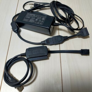 3-in-1 USB2.0-IDE SATA 2.5 3.5ハード ドライブ HD HDD アダプター 電源 ACアダプタ