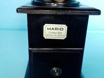 HARIO 　 ハリオ　　コーヒーミル　　木製　　アンティーク　　手動式　　高さ約２０㎝　　_画像9