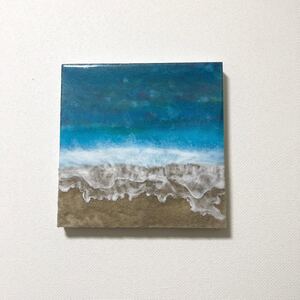 海アート レジアート 300×300×20mm 壁掛けアート 海 絵 絵画 風水 海アート アートパネル インテリア