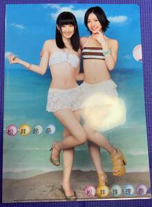 [ прекрасный товар ] Matsui Jurina Matsui Rena прозрачный файл SKE48