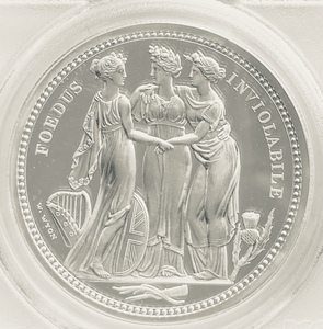 【高鑑定】2020年イギリス スリーグレイセス 三美神 The Three Graces 5ポンド銀貨★PCGS PR69ディープカメオ★モダンコイン・アンティーク