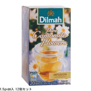Dlimah　ハーブ　個包装ティーバッグ　ピュア・カモミール・フラワー　1.5g×20入 12個セット　610414(a-1705399)