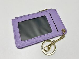 コインケース付きパスケース 小銭入れ 定期入れ キーホルダー スリム 大容量