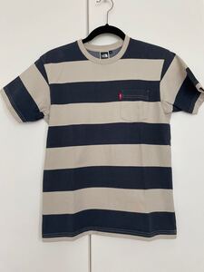 THE NORTH FACE ボーダーTシャツ 半袖Tシャツ ザノースフェイス S