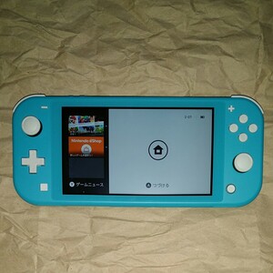 動作確認済み ニンテンドースイッチ ライト lite ターコイズ 青 4238 本体