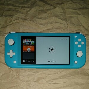 動作確認済み ニンテンドースイッチライト ターコイズ 青色 lite 本体 7946