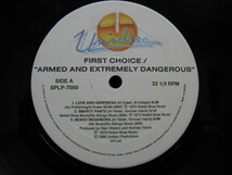 First Choice - Armed and extremely dangerous / SPLP-7000 / Unidisc CANADA 盤 / ファースト・チョイス / フィリーソウル_画像3