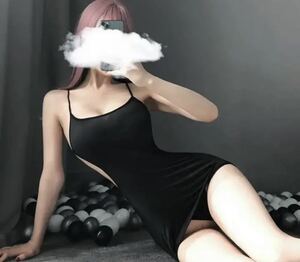 セクシーランジェリー黒透け感 ワンピースコスプレ