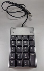 USB2.0ハブ付テンキー シルバー サンワサプライ NT-17UH2SVN SANWA SUPPLY