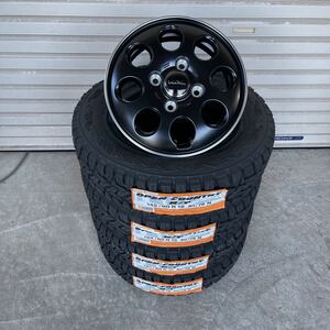 ララパーム　オーバル◆TOYOオープンカントリーRT 145/80R12 ブラック　軽トラ軽バンサンバーハイジェットアクティ145R12 6PR