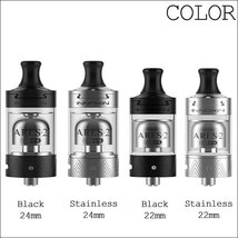 VAPE 別途ガラスチューブ2個付き！　INNOKIN ARES 2 MTL RTA 22mm アトマイザー BLACK 新品　BOX　_画像2