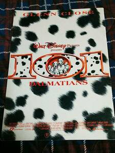 *1997 year version * photography movie 101 pamphlet 101 Dalmatians One O One woruto* Disney used 