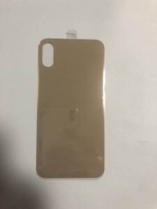 iPhone XS専用バックパネル ゴールド 背面ガラス新品未使用品 !!ロゴ無し 送料無料 !!