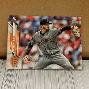 2020 topps series montgomery 582 限定　kevin gausman