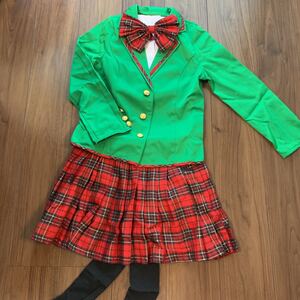 ハロウィン コスプレ ブレザー コスチューム セーラー服 制服 女子高生 レディース 大人用 アイドル 緑